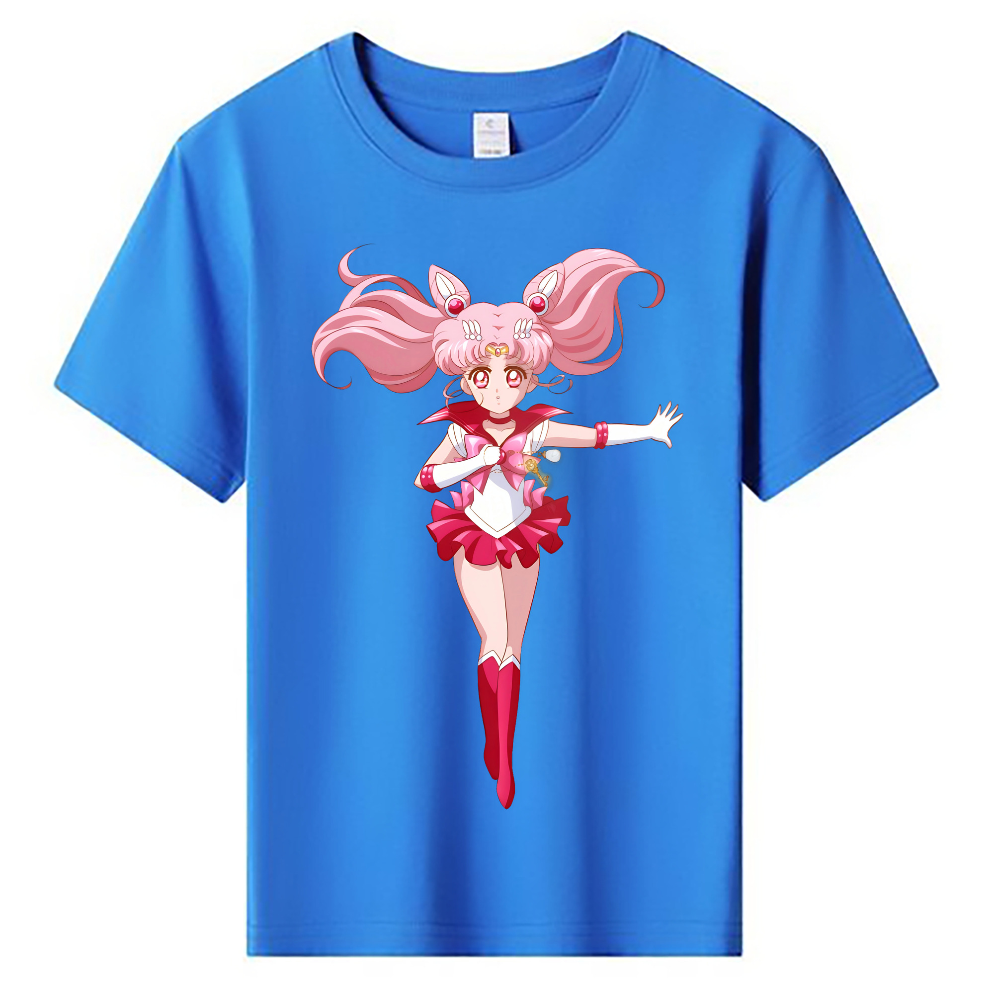 （画像用） 美少女戦士セーラームーン ちびうさ Sailor Moon Chibiusa Tsukino Usagi Small Lady Serenity 綿100％キッズTシャツ（フロントプリント）